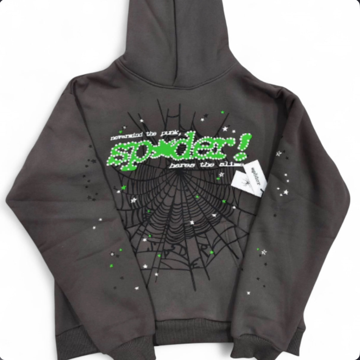 Gray and Green Hoodie